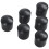 Rubber Caps 200-Piece Black Rubber Tube Ends 10mm Round 1