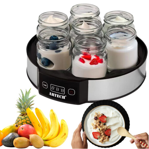 Digital Yogurt Maker with 7 Glass Jars Electric 1