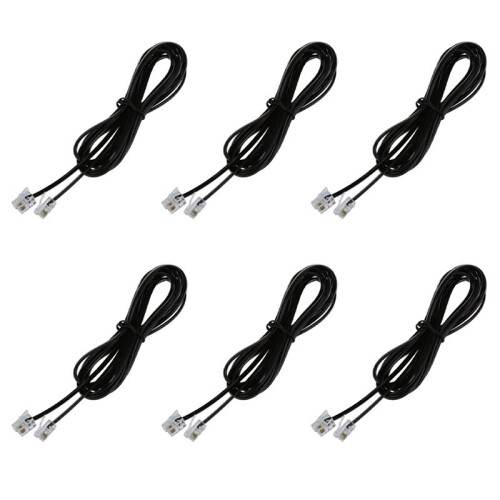 6X RJ11 6P4C Telefonkabelkabel ADSL Modem 2 Meter