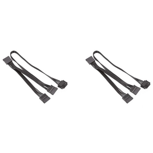 2X Câble D'Alimentation Périphérique  5 Broches à 3  pour Bloc D'Alimentation Modulaire Enermax
