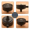 1/2" PT Male Thread Black Plastic 10cm Dia Filter Silencer for Air Compressor 6