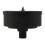 1/2" PT Male Thread Black Plastic 10cm Dia Filter Silencer for Air Compressor 9