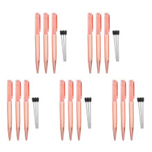 Rose Gold Pen Bling Crystal  Point Pen Black Ink Pen with 15 Extra Refills (Rose Gold 15 Pack)