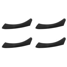 4X Right Side Inner Door Panel Handle Pull Outer Trim Cover for 3-Series E90 E91 E92 E93 Black