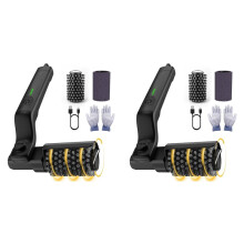 2X Brosse Rotative Électrique pour Barbecue Extérieur, 3 Vitesses, en Acier Inoxydable, Autonomie de 90 Minutes
