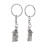2 Pcs House Shape Magnetic Keychain Key Ring for Lovers 3