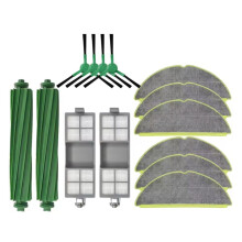14PCS for 205 Combo / 205 Vac Robot Vacuum Cleaner Spare Parts Main Brush Side Brush Filter Mop Cloth