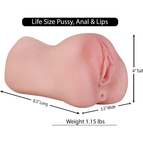 Realistic 3-in-1 Male Masturbator Cup 1