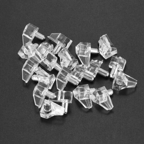 5 mm Pin Shelf Support Shelf Studs Strong Support 60 Pcs, Transparent 1