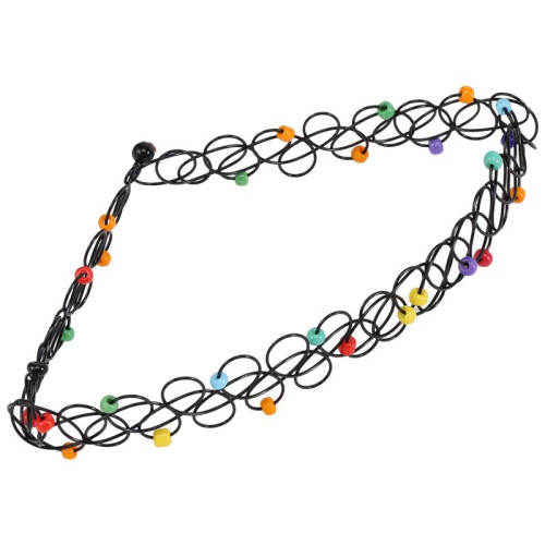 12 St Halsband Gothic Henna Tattoo Stretch Elastiska Smycken Value Pack 1
