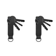 2X Organiseur de Clés Compact en Métal, Porte-Clés Minimaliste pour Ranger Vos Clés