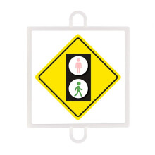 Señalización - SOFTEE - N4 - Fijación de jalón 25 mm - 23,5x23,5 cm - Para circuitos deportivos