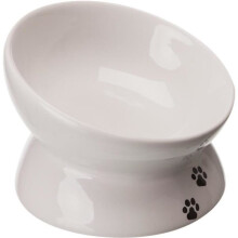 Trixie Ceramic Cat Feeder White