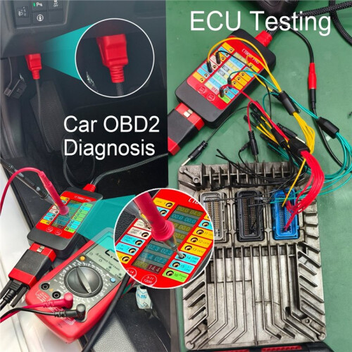 CTB007 PRO OBD2 Breakout Box ECU Testing Tool  Bench with LCD Digital Display CAN Test Automotive Diagnostic Tool 2