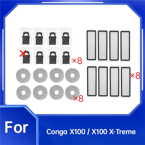 24 Pièces pour Conga X100 / X100 pour Accessoires de Balayage Extrême 1