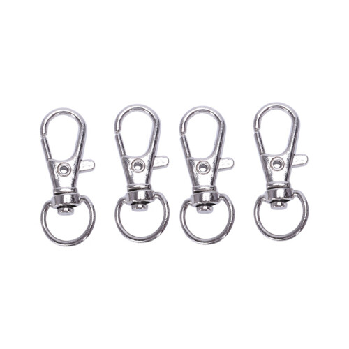 10pcs silver hooks 12mm x 30mm swivel trigger 2