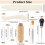 11Pcs Book Binding Kits Waxed Cotton Thread Plastic Bone Folder Paper Creaser Sewing for DIY Bookbinding  Sewing 7