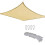 2 Set 2x2 Meter Rectangular Square Shade Sail Outdoor Window Shade Sail Breathable Extra Large Shade 2