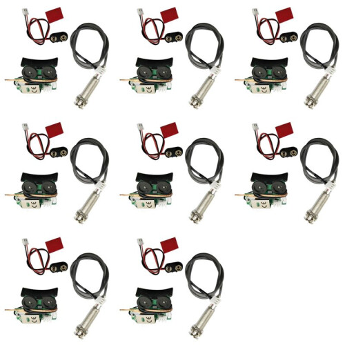 8X Under Saddle Piezo Pickup Onboard Preamp System for Acoustic Guitar