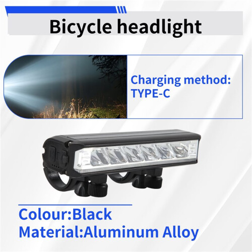 Front LED Light for Electric Scooter 4000mAh Waterproof Flashlight USB Charging Bicycle Cycling Lamp 2