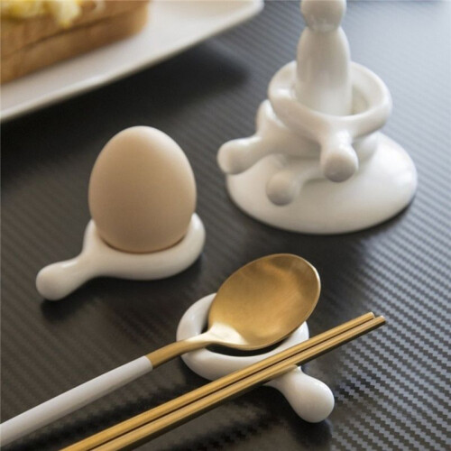 6pcs Set Ceramic Chopstick Holders Kitchenware with Spoon Rest Chopstick for Dining Table Decoration Home Ornament 1