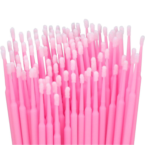 100 Pcs Micro Applicator Brushes Applicator Eye Extension Micro Make Up Mascara Brushes for Makeup, Eyelash Extensions 1