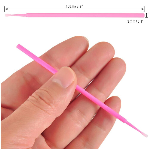 100 Pcs Micro Applicator Brushes Applicator Eye Extension Micro Make Up Mascara Brushes for Makeup, Eyelash Extensions 2