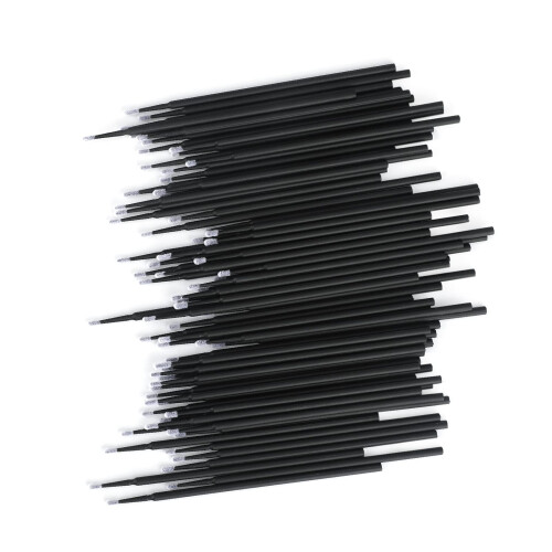 G2PLUS 200PCS Micro Applicators Brushes - Black Eyelash Extension Applicators for Eyelashes Extensions 2