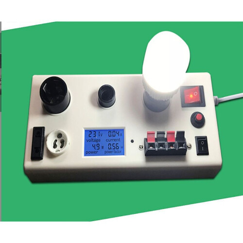 Lamp Tester Box LED Bulb Power Tester Multifunctional Current Voltage Power PF E27 E14 GU10 Bulb Socket Tester EU Plug 2