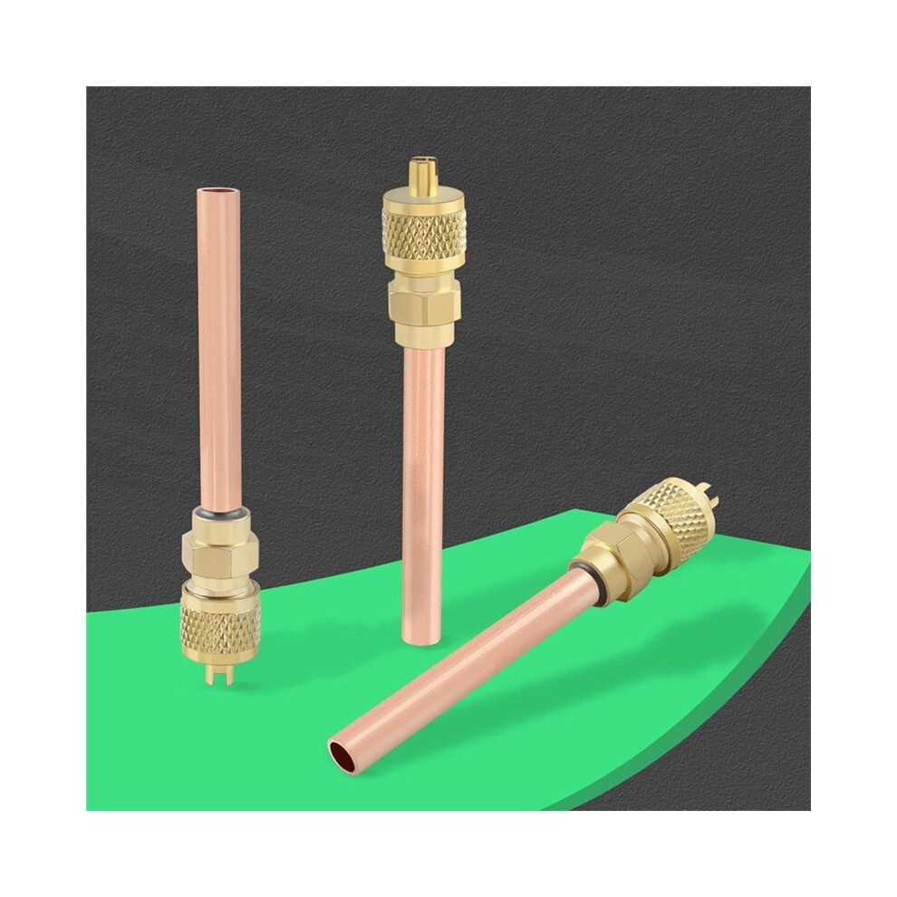 10Pcs Stem Hvac Ac Schrader System Vacuum 1/4" Sae X1/4" Od X2.75" Ac Refrigeration Kit 4712420183572