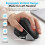 Wireless Mouse Jiggler Rechargeable Moving Mouse Mover Left Handed 2.4G Wireless Mouse for Laptop Keep Computer Awake 5
