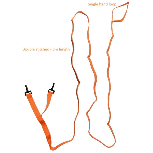 Hobbledehoo Active Child's Harness Extra Long 3 Meter Leash (Orange) 2