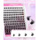 FADLASH 0.07mm D Curl 8-16mm Mixed Length Beginner Friendly Soft Wispy Cluster Lashes DIY Eyelash Extensions 4