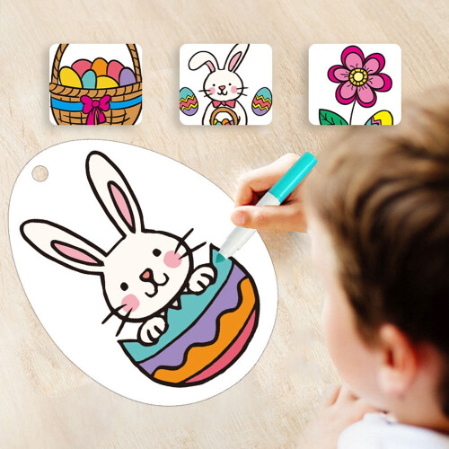 Ensemble de Grattage D'Oeufs de Couleur pour Enfants 2