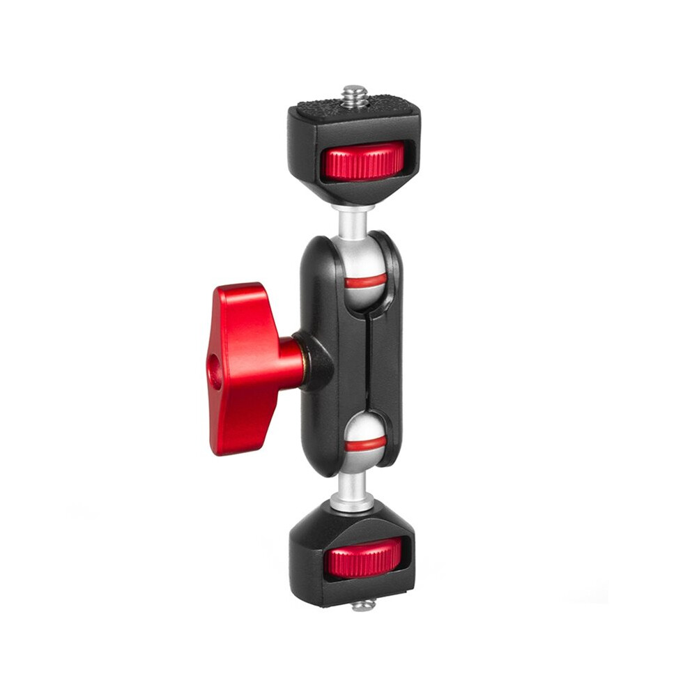 Magic Arm With Dual Ballhead Articulating 1/4'' Screw Universal Camera Video Monitor Mount Adapter Light 6034116853186