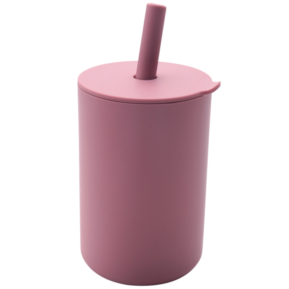 Toddler Cup Kids Silicone Training Cup with Straw Sprill Proof Sippy Cup Drinking Water Cup for Baby Boys Girls ()