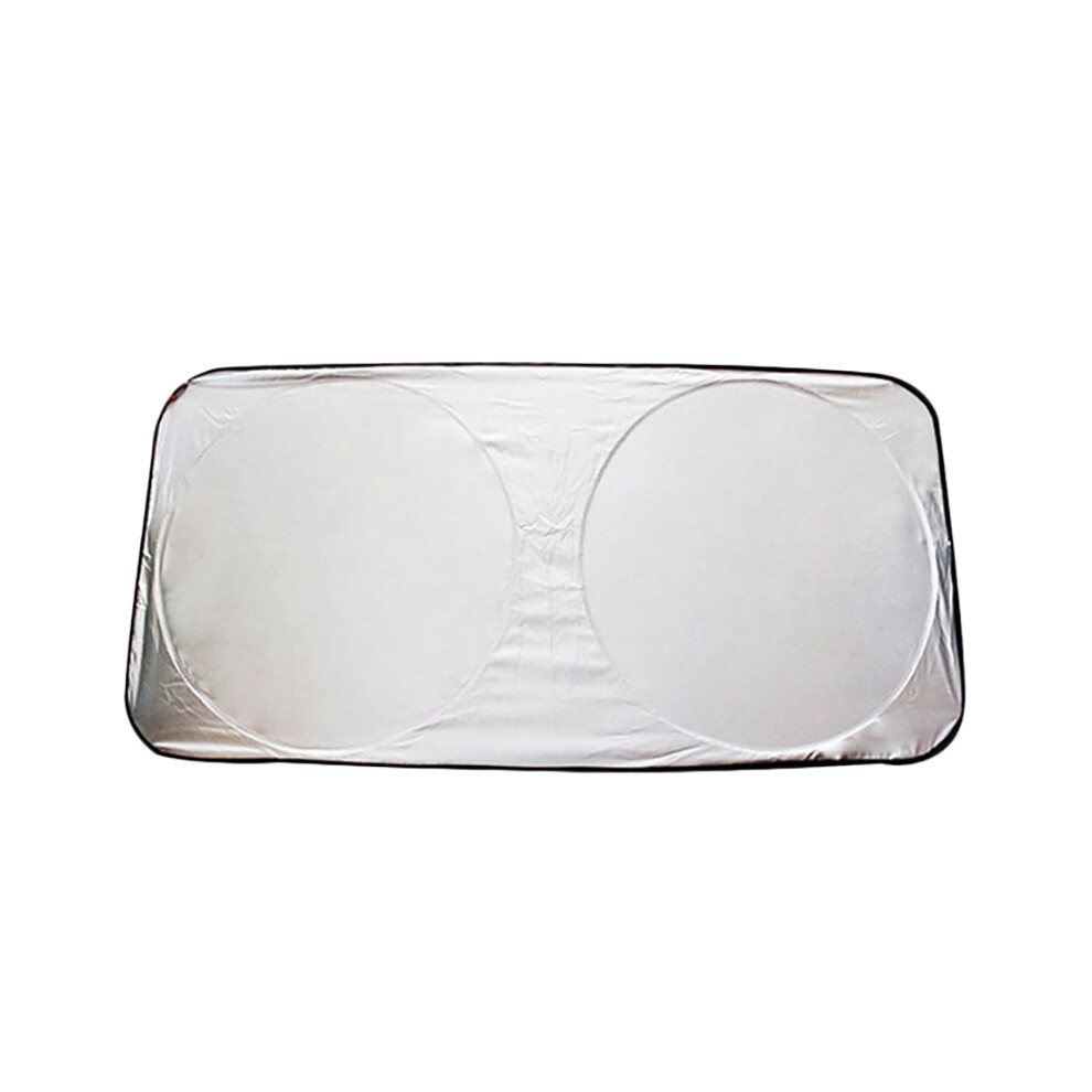 160X86 Car Sunshade Windshield Sunshade Front And Rear Window Anti-Uv Film Stickers Silver 4712094631379