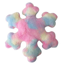 Almohada de Copo de Nieve, Almohada Decorativa de Invierno con Copos de Nieve, Almohada de Peluche Bonita, Decoración para Sofá Cama