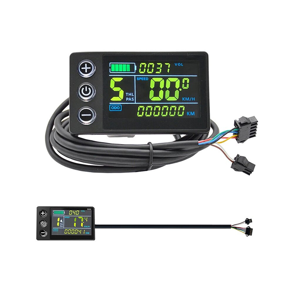 Lcd-S866 Electric Bicycle Display 24V 36V 48V Colorful Lcd Screen Meter Ebike Power Assisted Scooter Control Dashboard 6034107136755