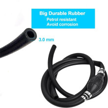 3/8 Inch 6FT Boat Fuel with Primer Bulb Nylon Braided Fuel Assembly 3/8inch 10mm Hose Universal Fuel