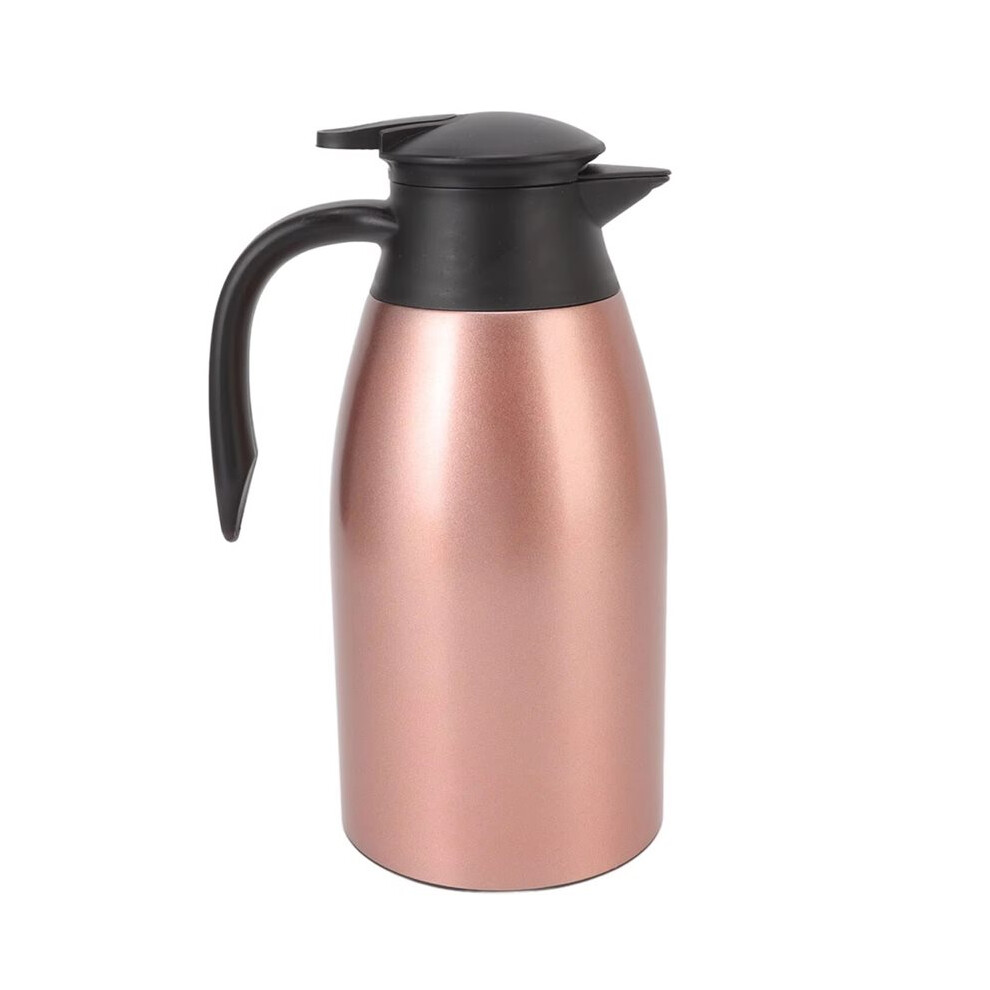 2L Tea Pot 304 Stainless Steel Leakproof Lid Portable Handle Easy Cleaning Coffee Insulated Dispenser B 6032592093669
