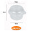 100Pcs Clear Cupcake Boxes Individual Plastic Cupcake Boxes Dome Single Cupcake Holder Hinged Food Container with Lids 9