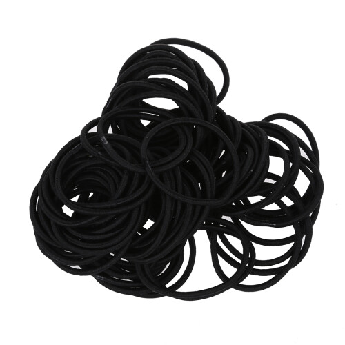 80 x Bandeau a cheveux Noir pure