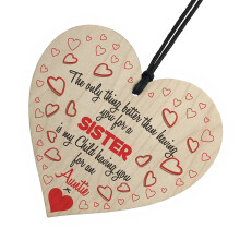My Children Having You As An Auntie Wooden Hanging Heart Cute Love Aunt Plaque