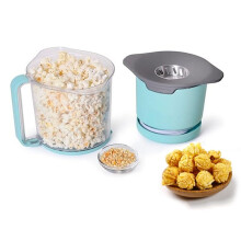 Automatic Popcorn Maker Low-Fat Treat Hot Air Popper Oil Free Roaster Diets Low Household Health Snack Cook EU Plug
