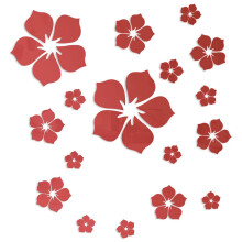 3D Crystal Floral Wall Stickers, Removable Mirror Wall Stickers, Acrylic Kids Room Wall Stickers, DIY Home Decoration -2