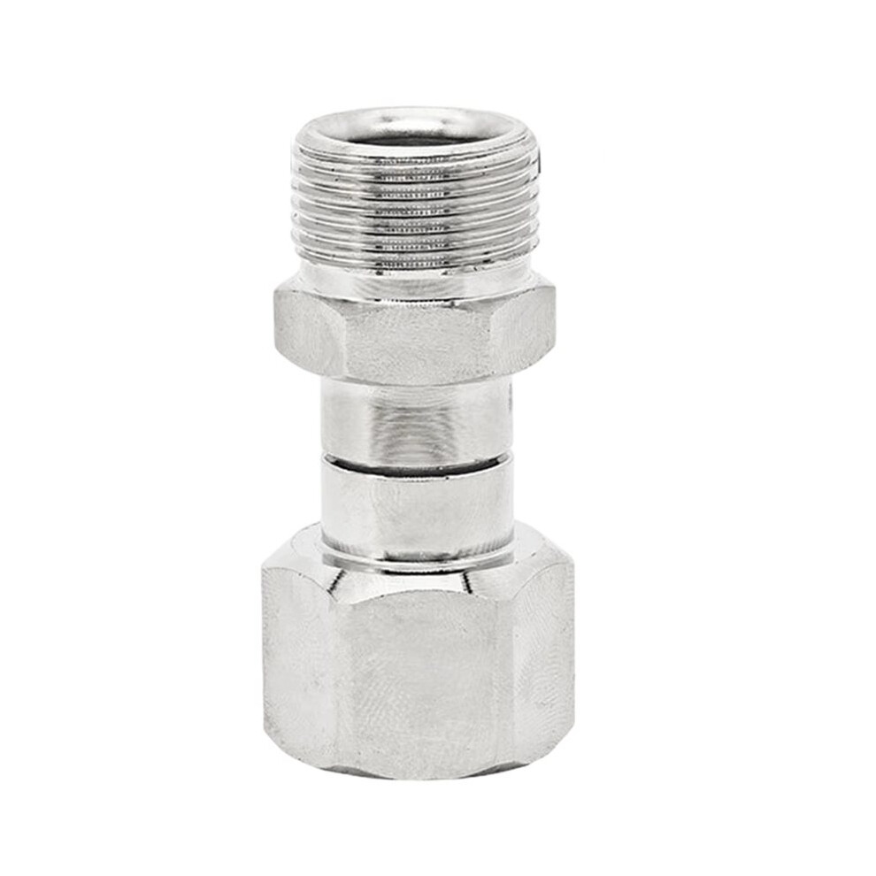Stainless Steel High-Pressure Washer Rotary Joint, 360-Degree Rotating Anti-Tangling Connector, Suitable For M22. B 4713011158696