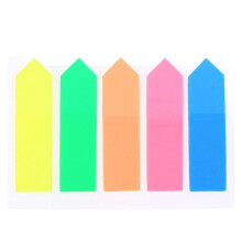 Etichetta per Pennarelli Adesivi da 100 Pezzi per Etichette Piccole Colorate per Scuola e Ufficio, Segnapagina, 12 X 44 Mm, 5 Colori