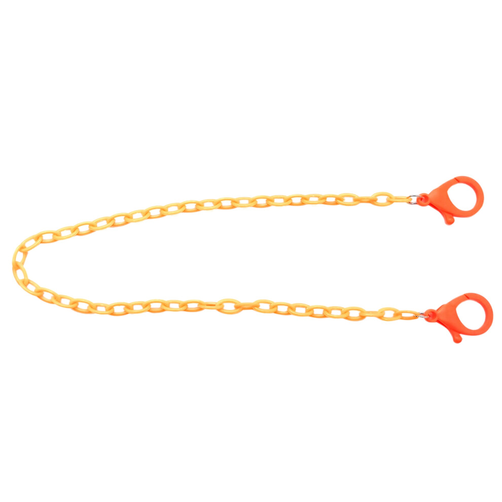 Mask Hanging Rope Face Mask Lanyard Disposable Mask Lanyard Holder Adjustable Traceless Ear Hanging Rope(Orange)