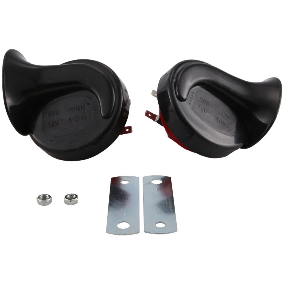 Pair 300Db 12V Universal Electric Snail Train Horn Super Loud Waterproof Horns Siren For Motorcycle Car Truck Suv Boat 4712893020268